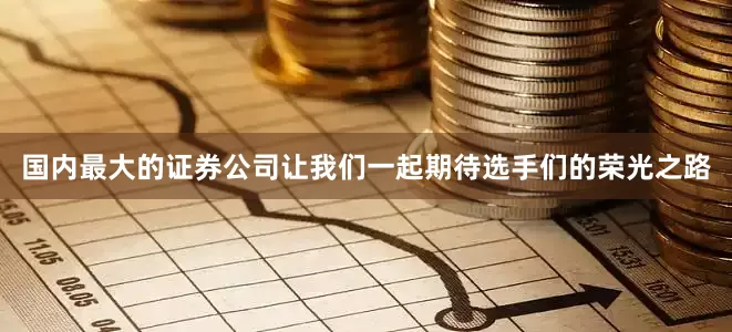 国内最大的证券公司让我们一起期待选手们的荣光之路